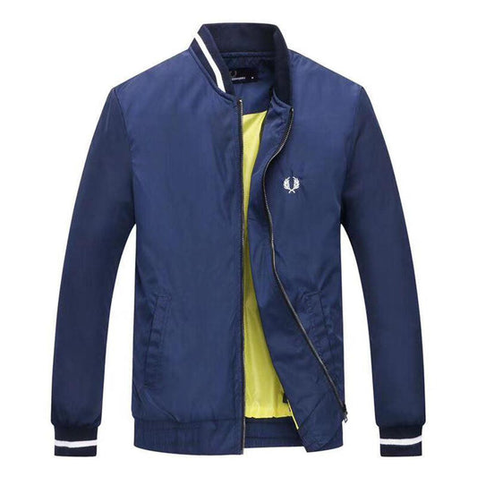 Fred Perry Full Zip Polo NavyBlue Top Jacket - Obeezi