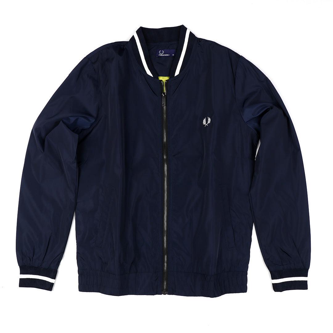 Fred Perry Full Zip Polo NavyBlue Top Jacket - Obeezi