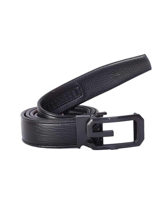 G buckle Black Leather Belt - Obeezi.com