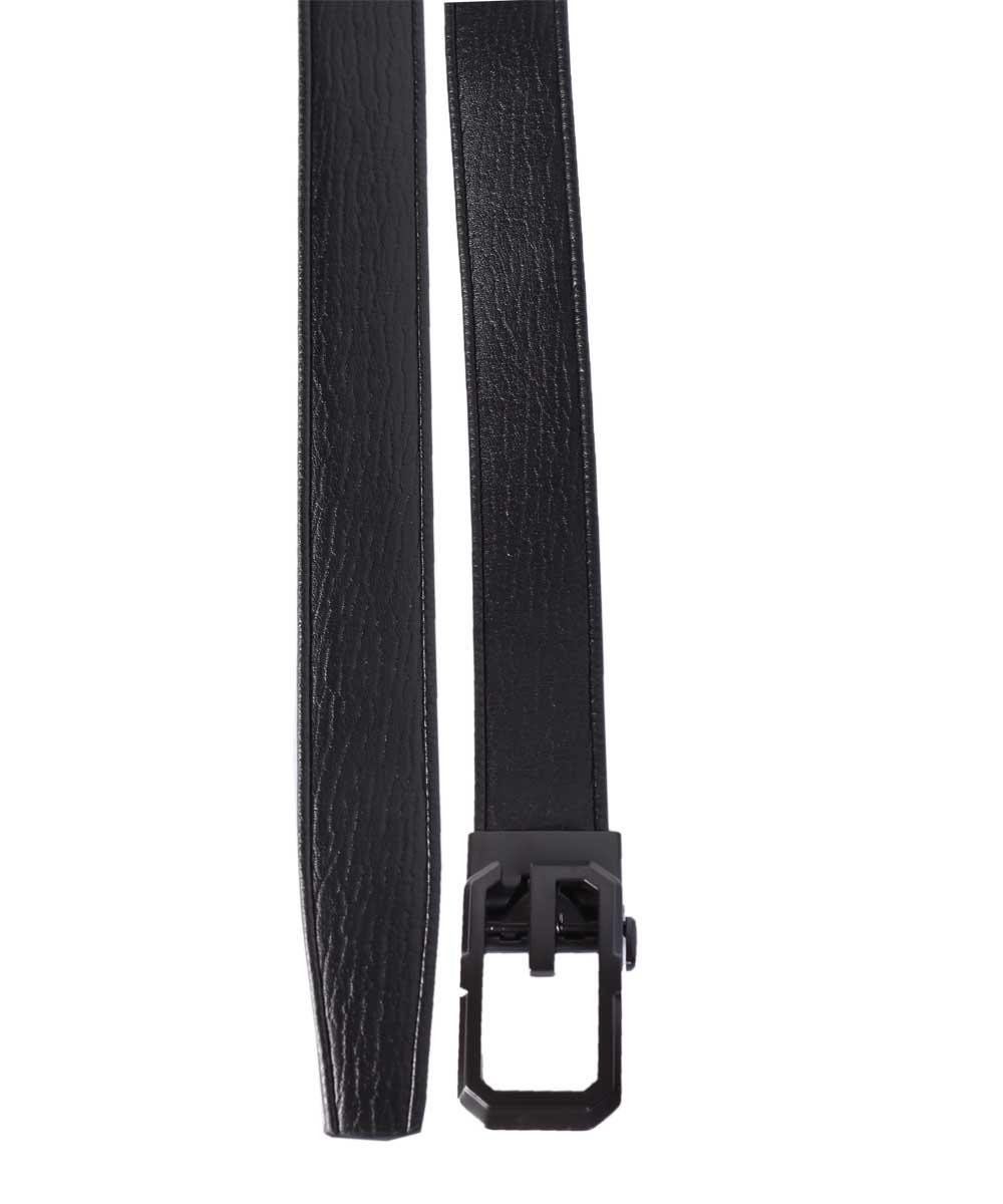 G buckle Black Leather Belt - Obeezi.com