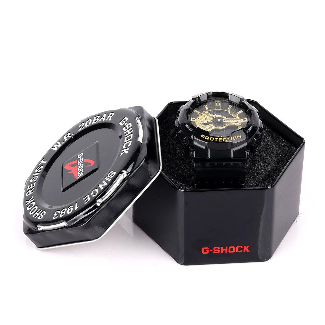 G shock black gold Analog digital Watch - Obeezi.com