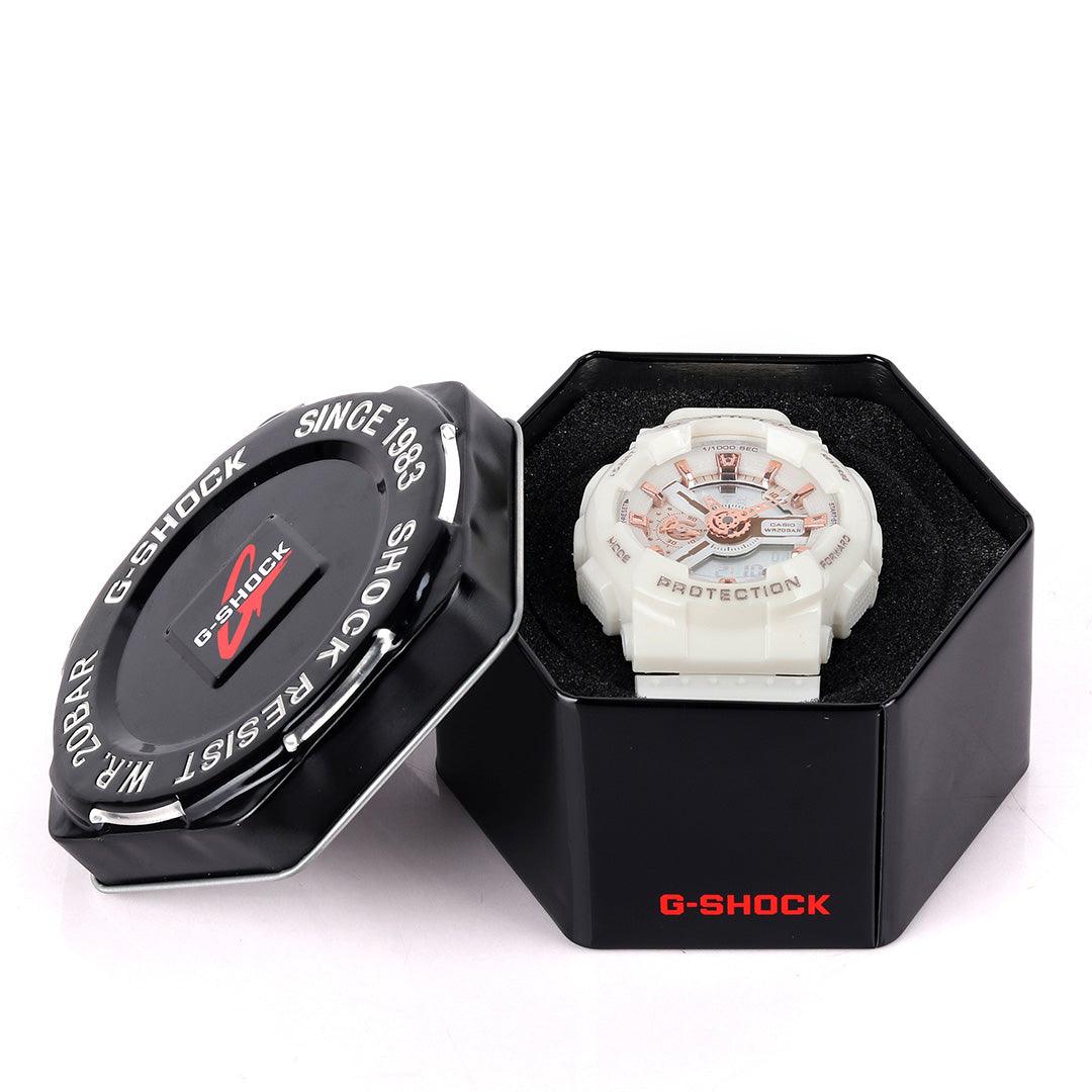 G-Shock Resin-Strap Ana-Digi White Watch - Obeezi.com