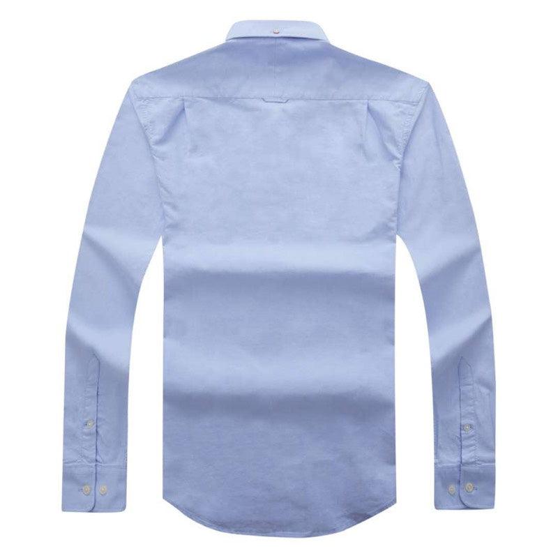 Gant Plain Men's Casual Shirt Sky Blue - Obeezi