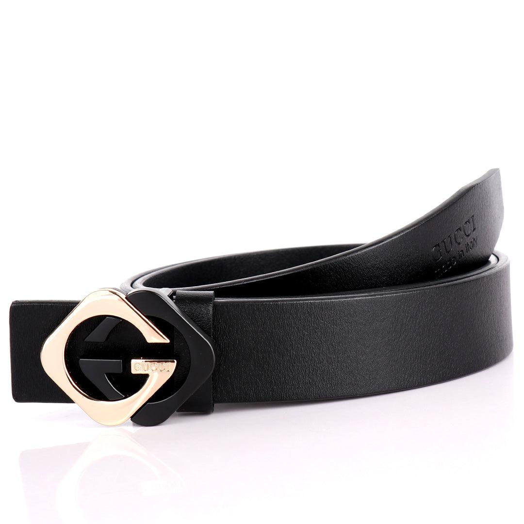 GC Classic Black Leather Men's Belt - Obeezi.com