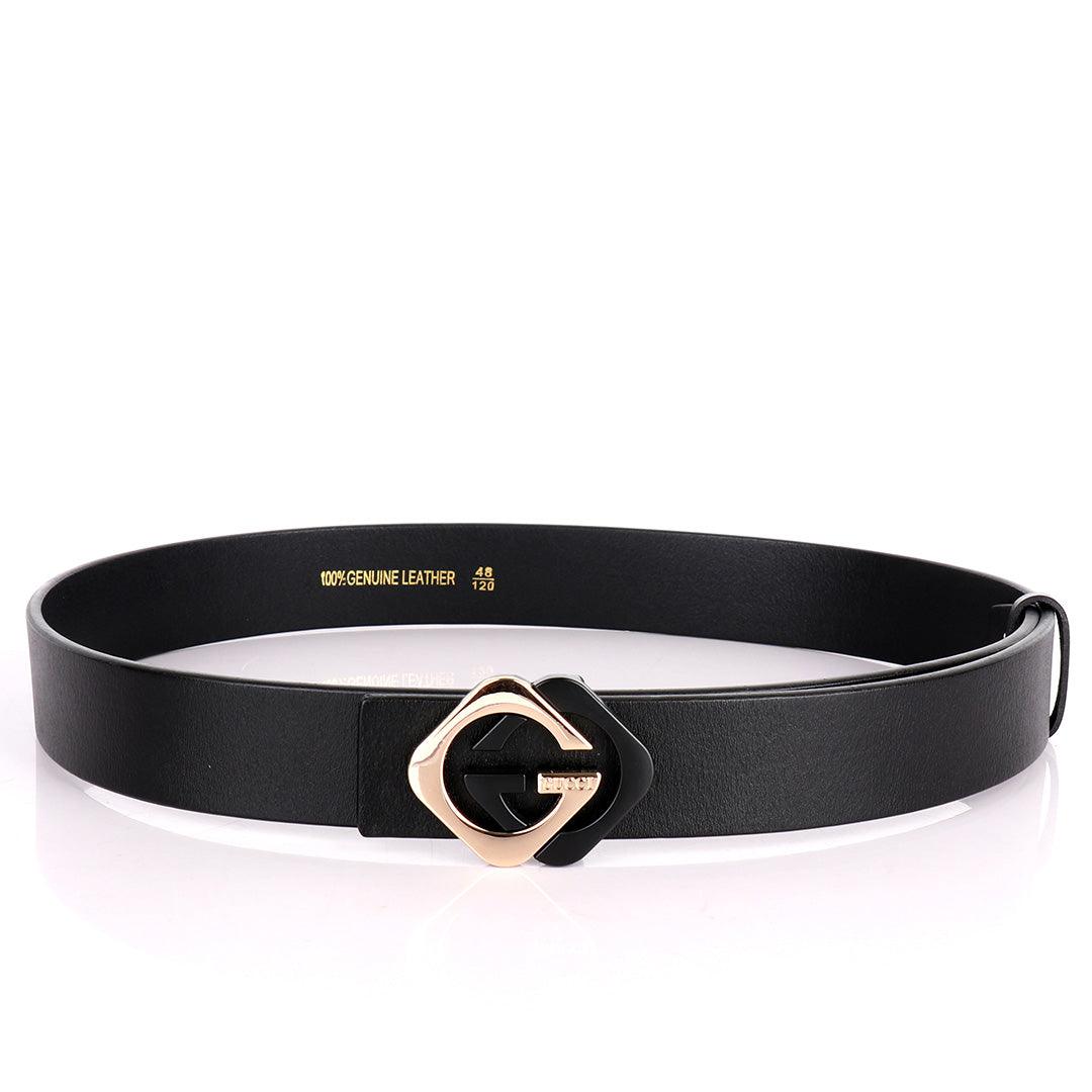 GC Classic Black Leather Men's Belt - Obeezi.com