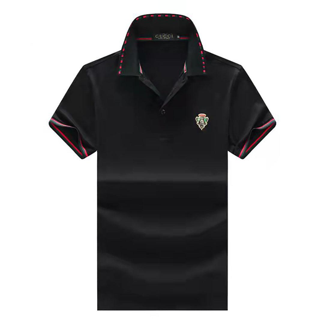 GC Icons Organic Cotton Regular Fit Polo-Black - Obeezi.com