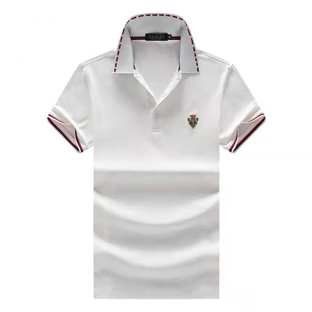 GC Icons Organic Cotton Regular Fit Polo-White - Obeezi.com