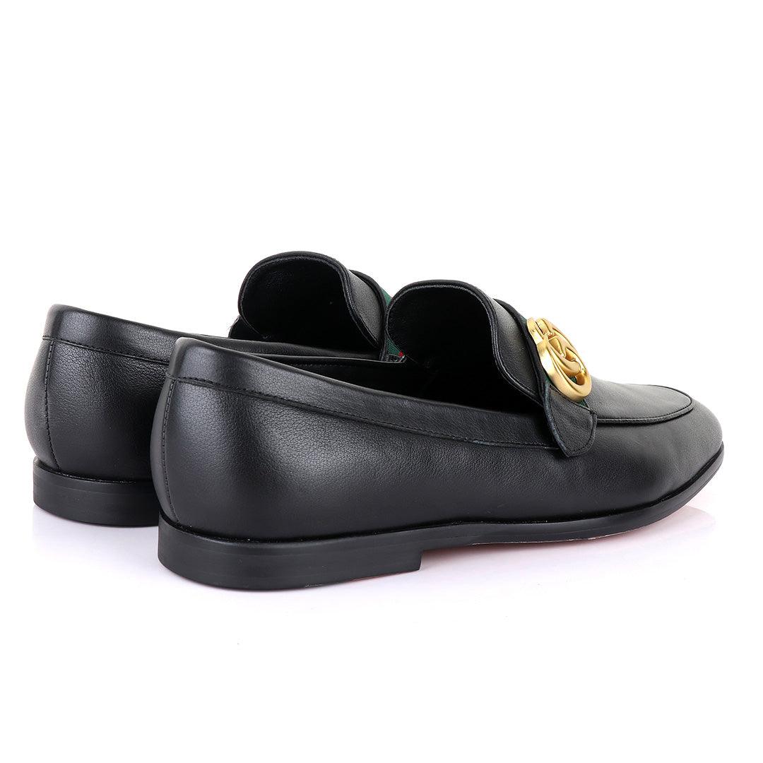 GC Luxury Black Leather Formal Shoe - Obeezi