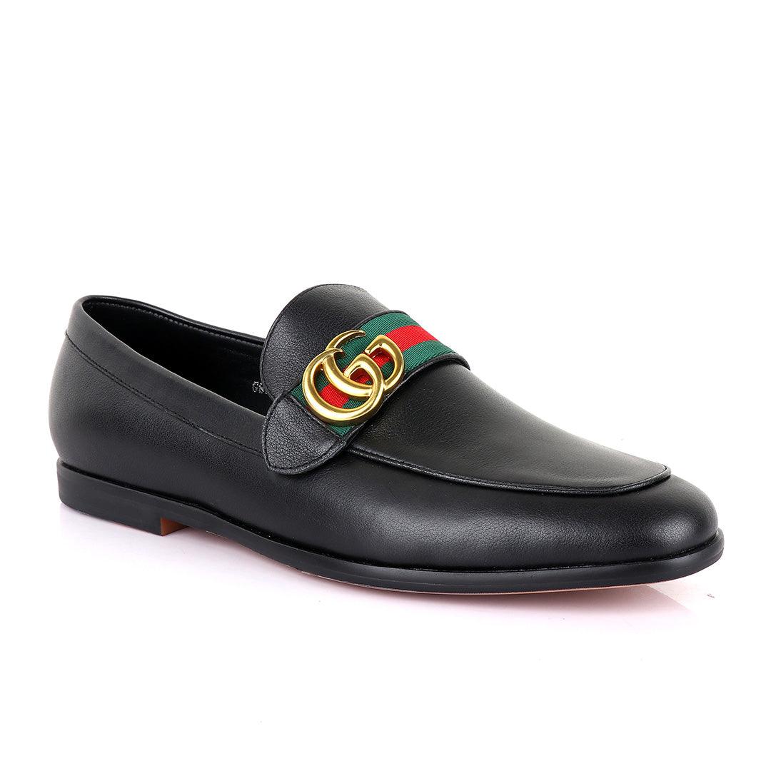 GC Luxury Black Leather Formal Shoe - Obeezi