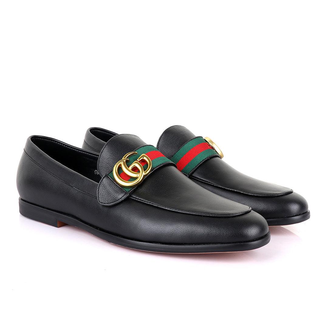 GC Luxury Black Leather Formal Shoe - Obeezi