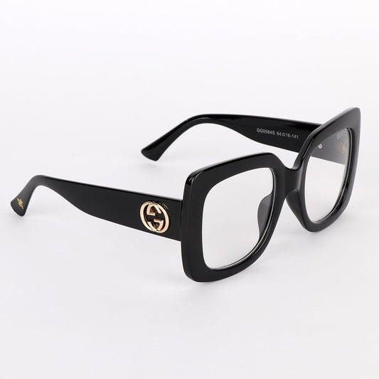 GC Luxury Square Crested Hand Black Sunglasses - Obeezi.com