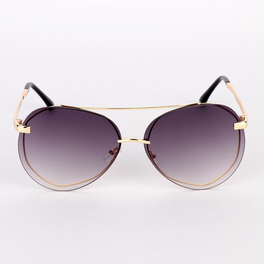 GC Rim frame Acetate And Gold Metal Brown Lens Sunglasses - Obeezi.com