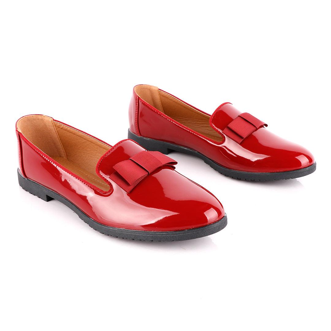 Geerte Corporate Wetlips Cover Maroon Flat Shoe - Obeezi