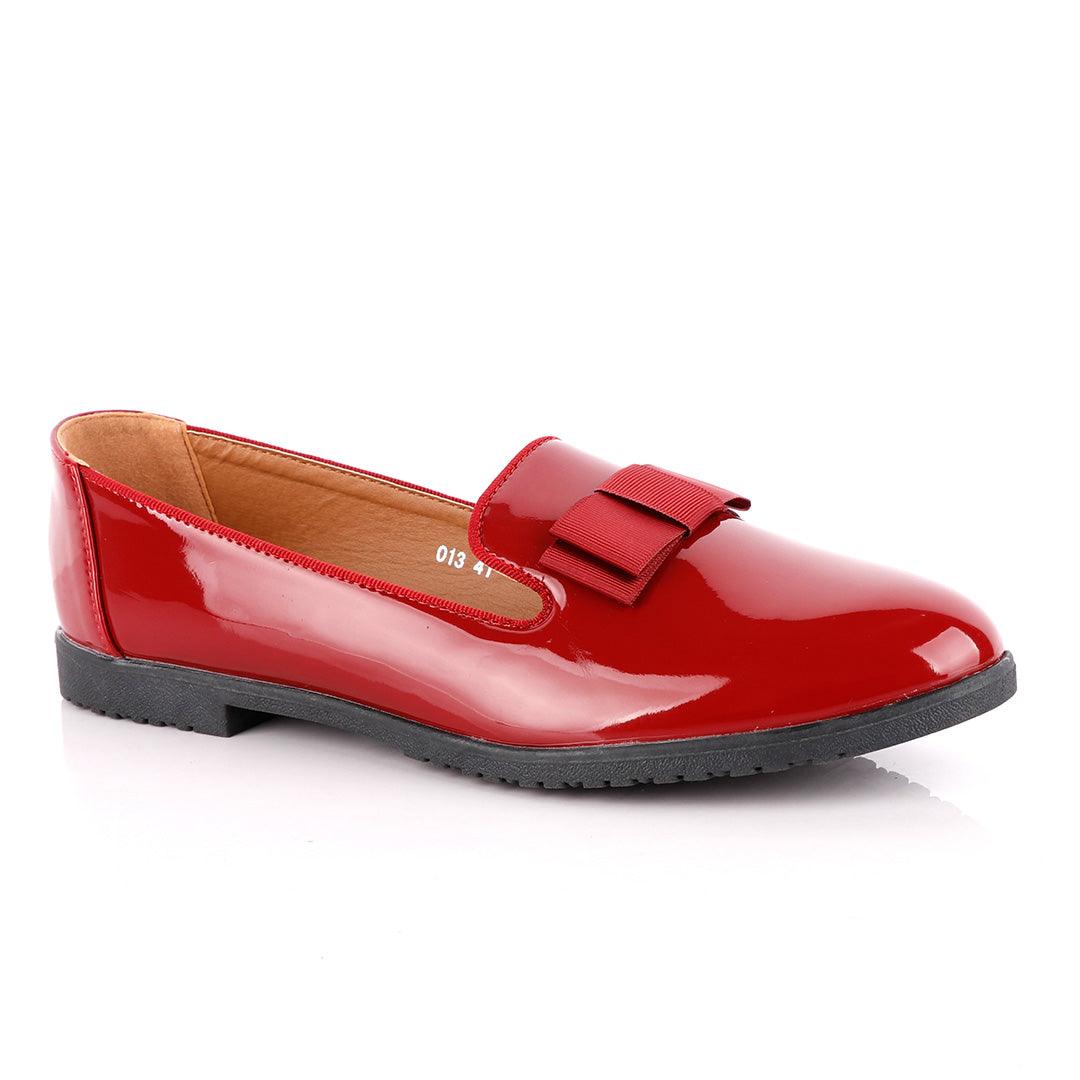 Geerte Corporate Wetlips Cover Maroon Flat Shoe - Obeezi