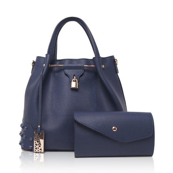 Generic Fashionable 2 in 1 Handbag - Blue - Obeezi.com