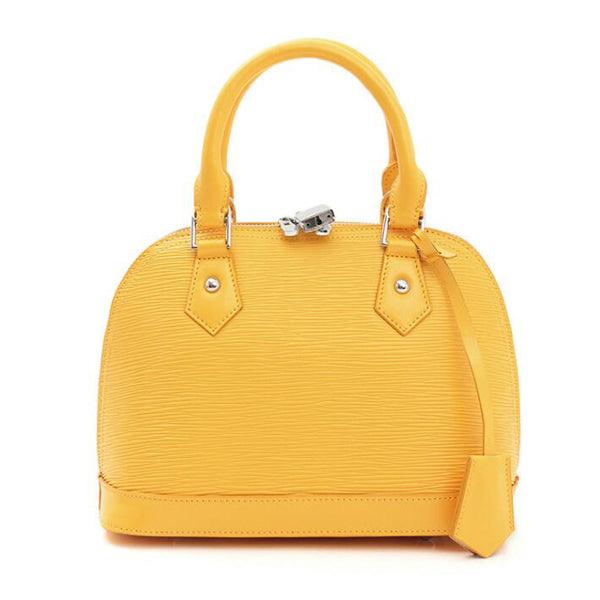 Geniune Leather Fashion Waterproof Tote Handbag Yellow - Obeezi.com