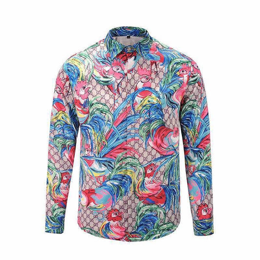 GG Cock Printed Longsleeve T-shirt Multicolor - Obeezi