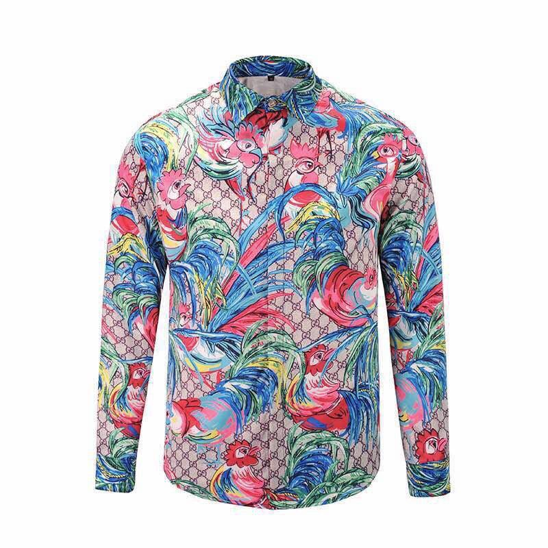 GG Cock Printed Longsleeve T-shirt Multicolor - Obeezi