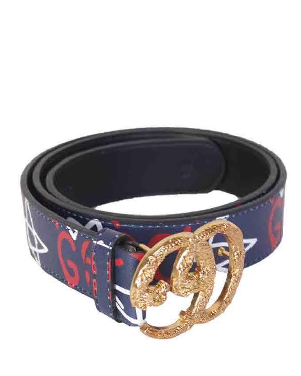 GG Supreme Embellished Belt Navyblue - Obeezi.com