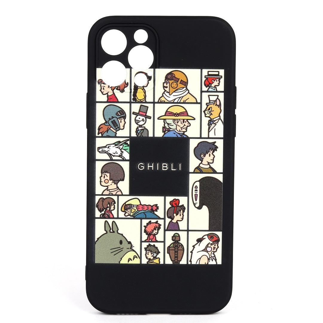 Ghibli Studio Animated Movies Designed iPhone Case- Black - Obeezi