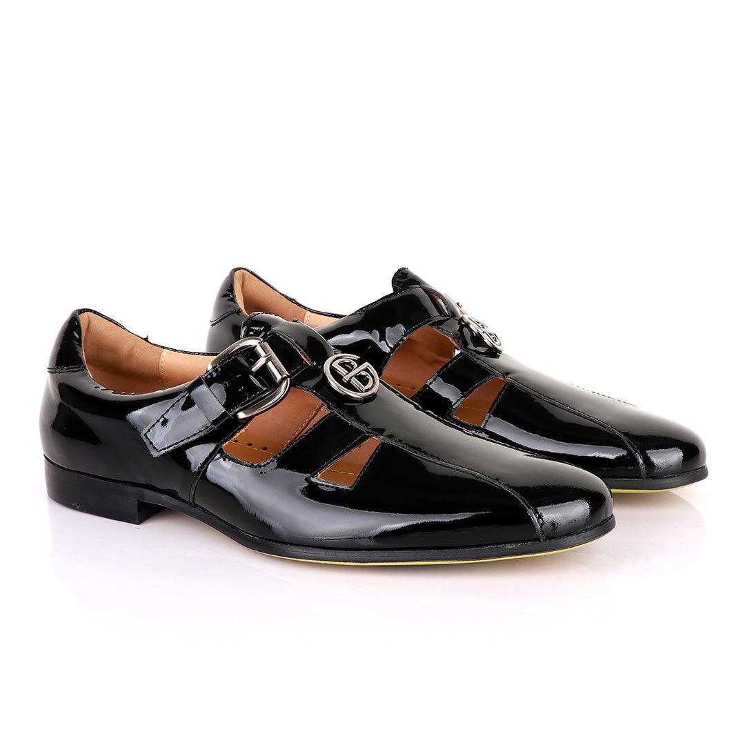 Gianfranco Butteri Wetlips Black Sandals - Obeezi