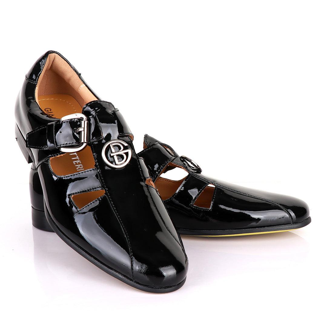 Gianfranco Butteri Wetlips Black Sandals - Obeezi