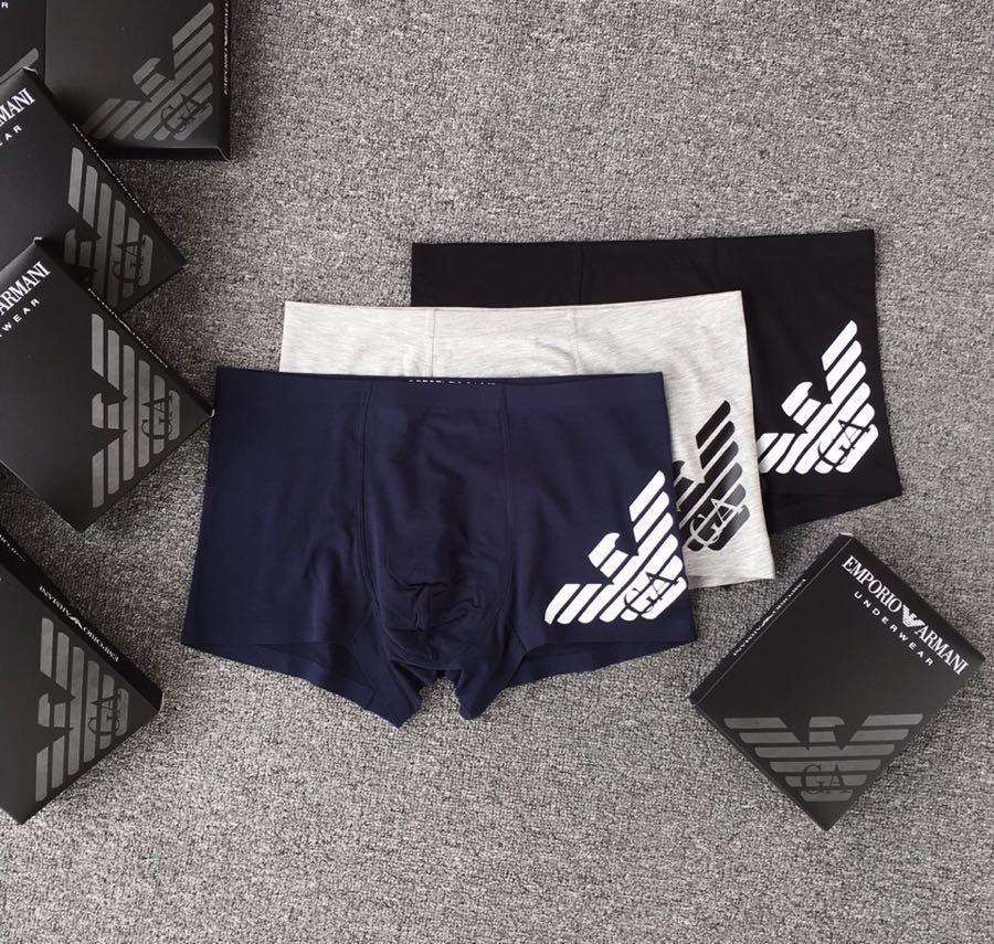 Gio Cotton 3 In 1 Comfortable Body-Suited Blue, Ash And Black Men's Boxers - Obeezi.com