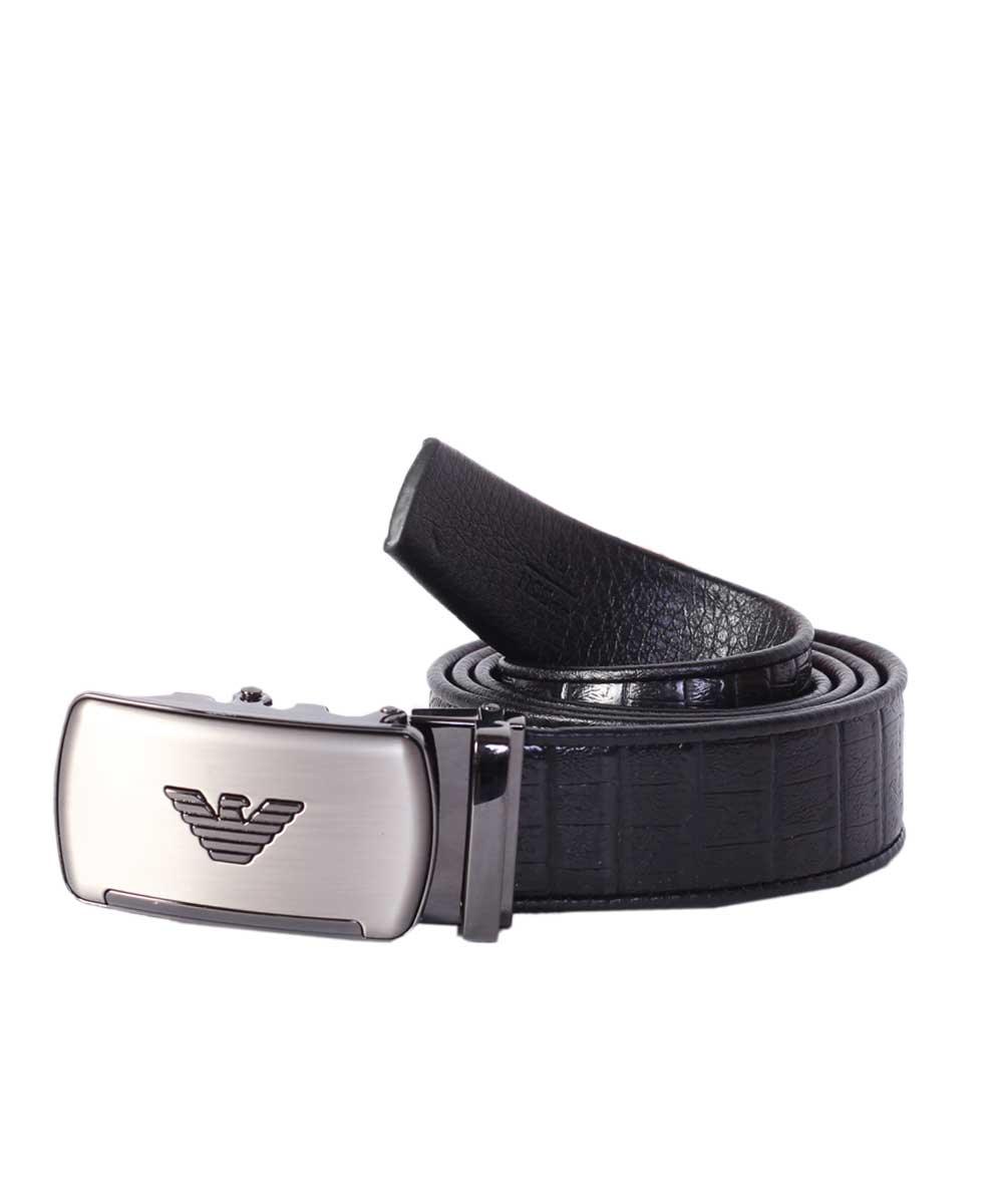 Giorgio Armani Automatic Black Leather Belt - Obeezi.com