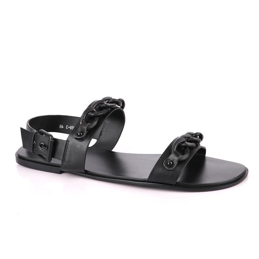 Giuseppe Zanotti Black Chain Sandal - Obeezi