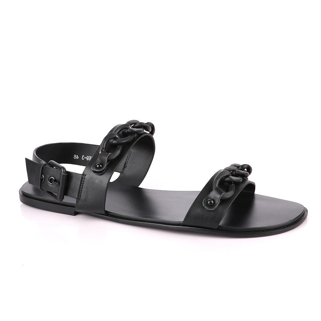 Giuseppe Zanotti Black Chain Sandal - Obeezi