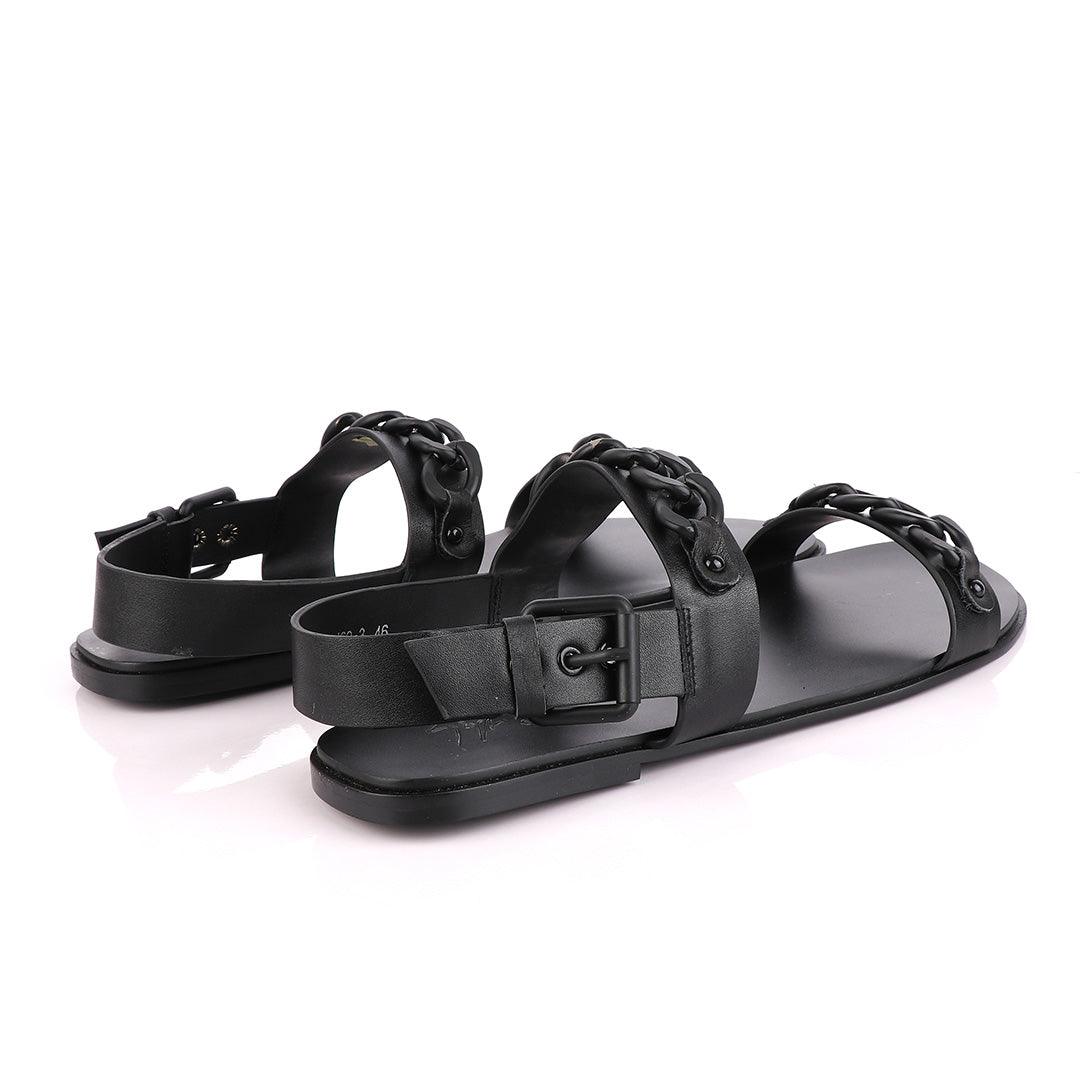 Giuseppe Zanotti Black Chain Sandal - Obeezi