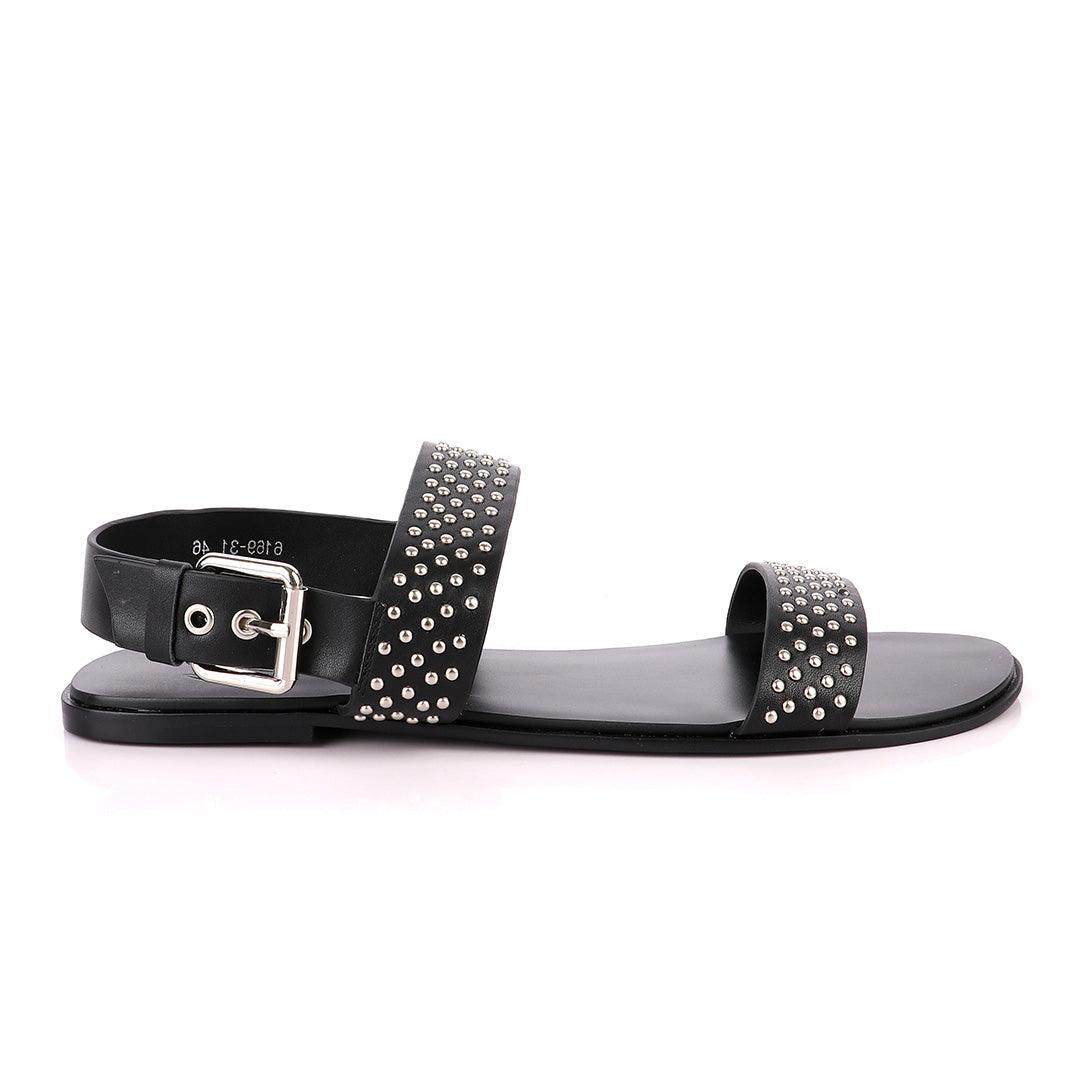 Giuseppe Zanotti Black studded Zak Sandal - Obeezi