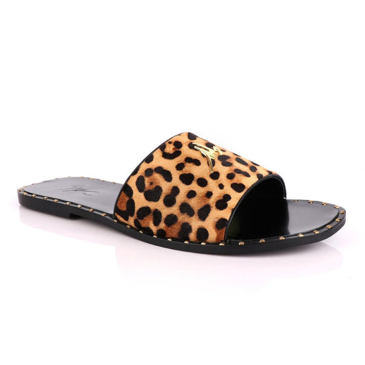 Giuseppe Zanotti Brown Animal Slippers - Obeezi