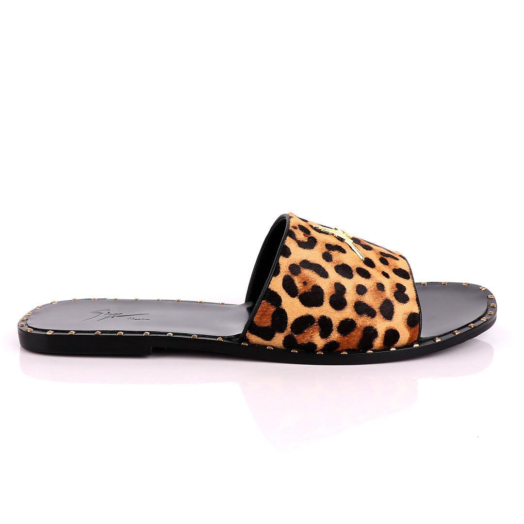 Giuseppe Zanotti Brown Animal Slippers - Obeezi