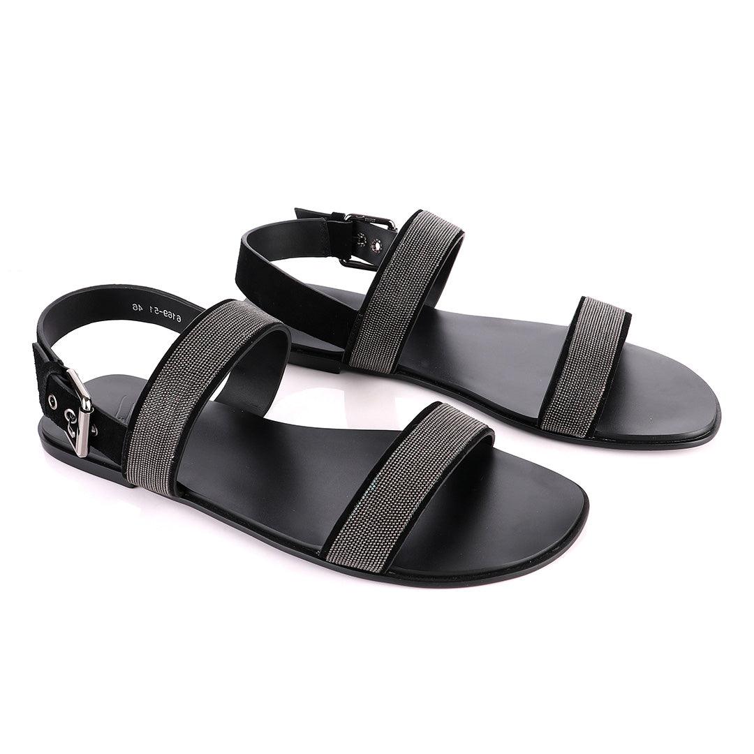 Giuseppe Zanotti Crystal Silver Studded Sandals - Obeezi