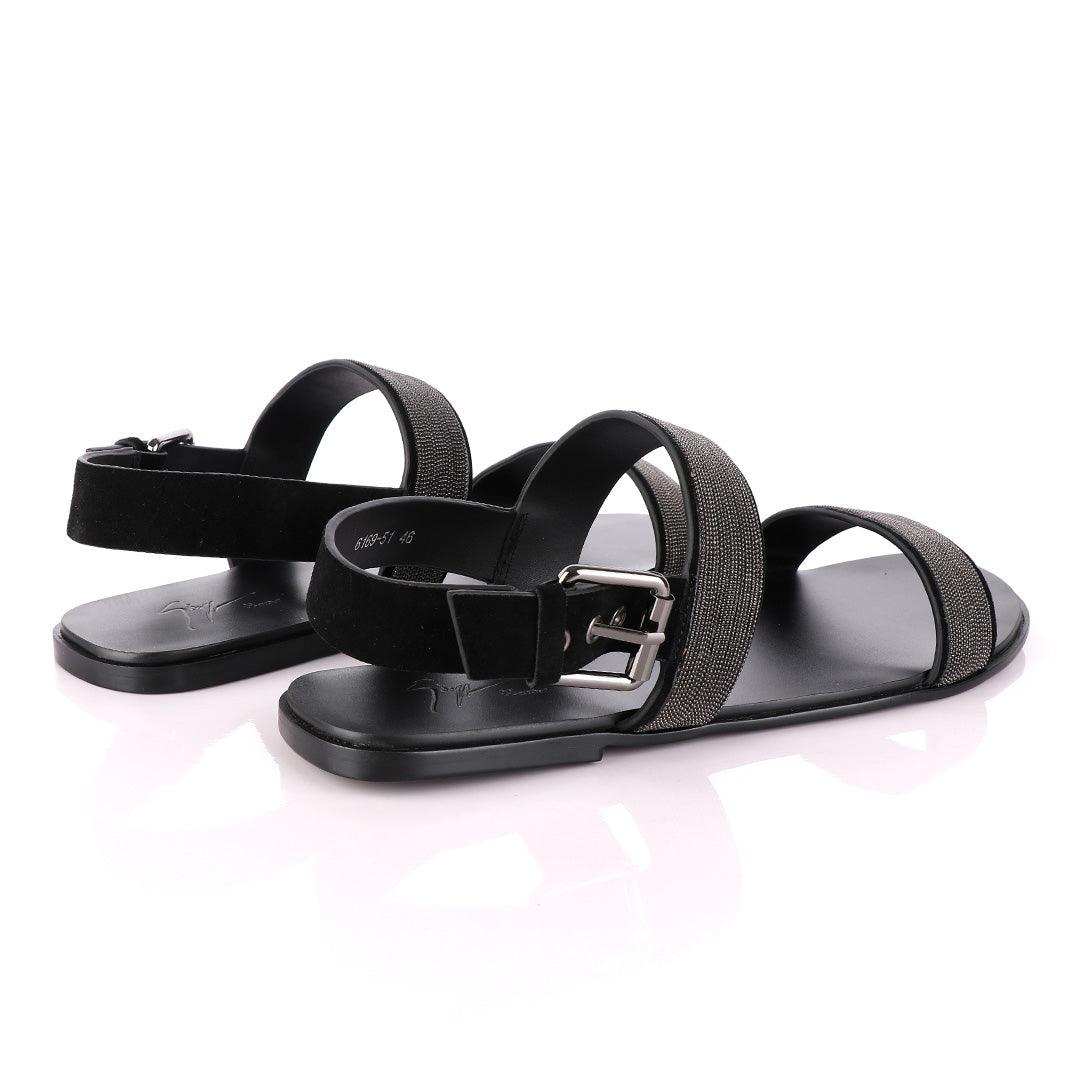 Giuseppe Zanotti Crystal Silver Studded Sandals - Obeezi