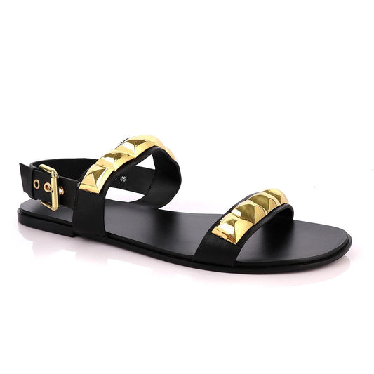 Giuseppe Zanotti Gold Gomzak Studded Sandal - Obeezi