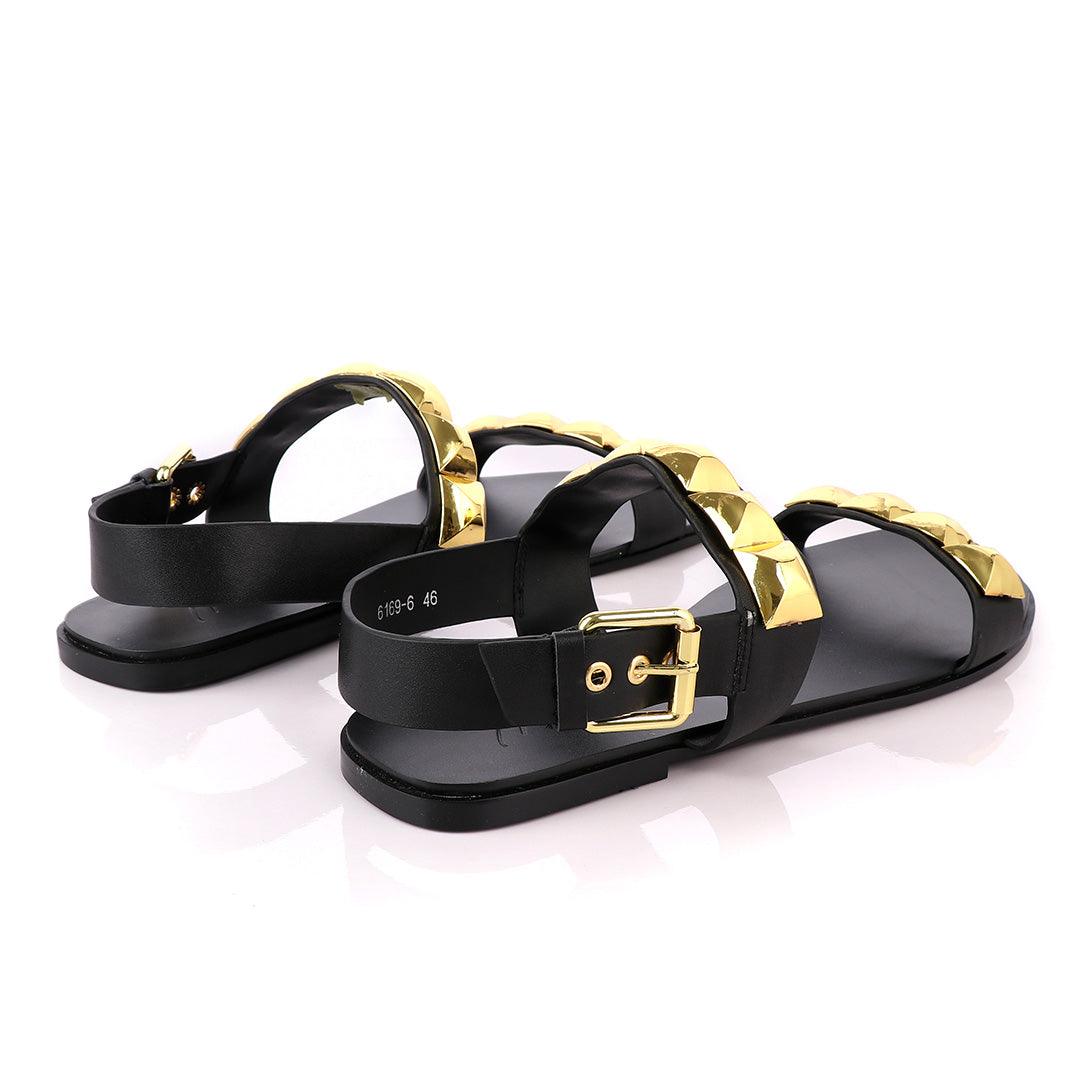 Giuseppe Zanotti Gold Gomzak Studded Sandal - Obeezi