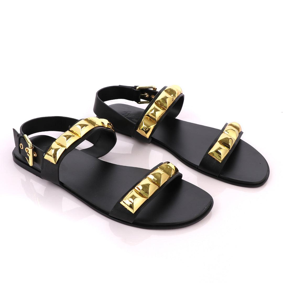 Giuseppe Zanotti Gold Gomzak Studded Sandal - Obeezi
