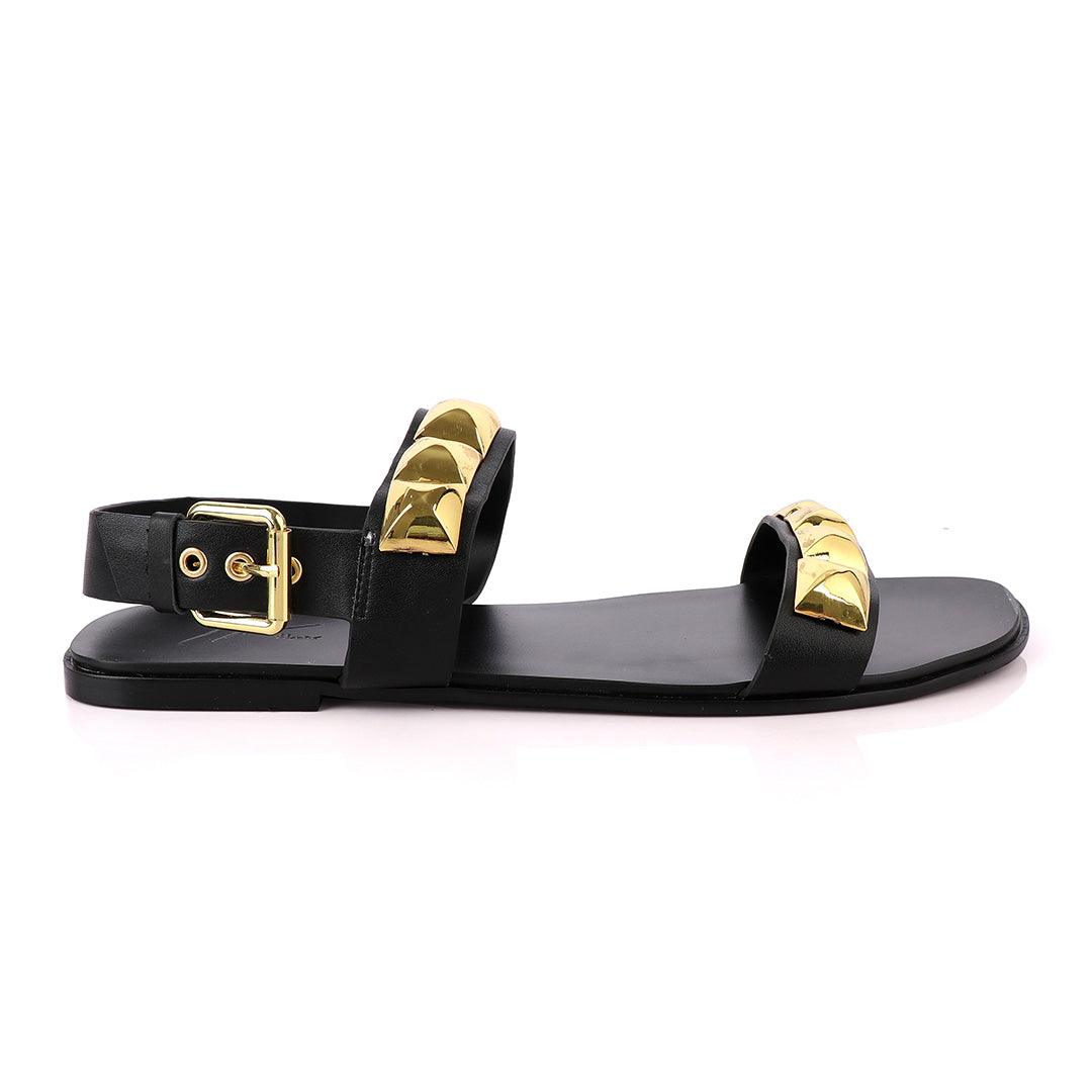 Giuseppe Zanotti Gold Gomzak Studded Sandal - Obeezi