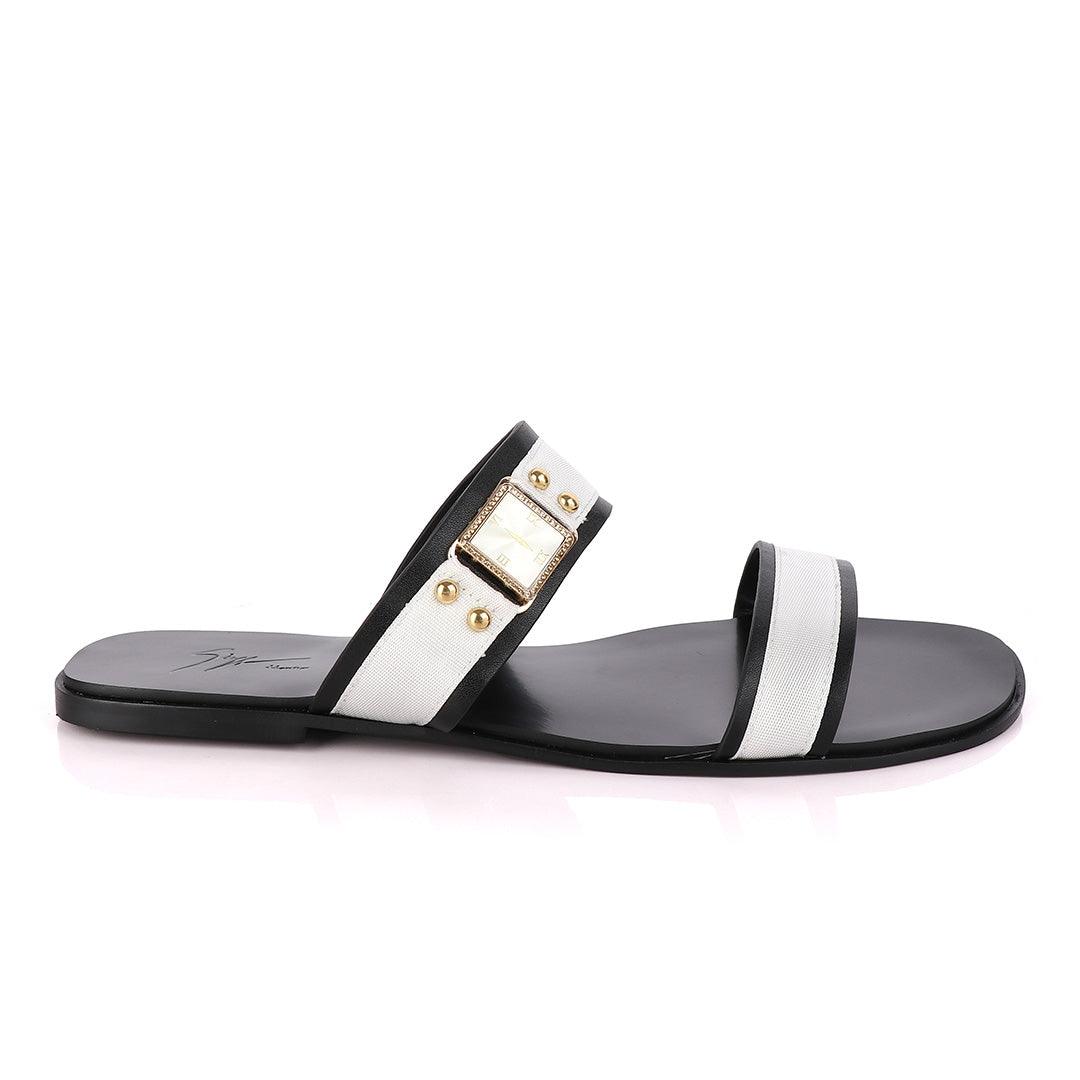 Giuseppe Zanotti Watch Strap Leather Slippers - Obeezi
