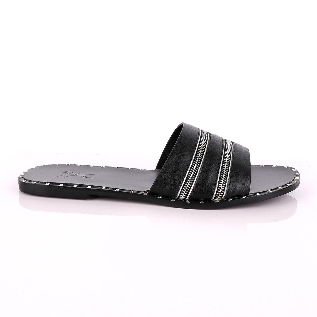 Giuseppe Zanotti Zip Detail Slide Sandals - Obeezi
