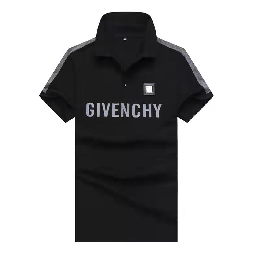 Giv Signature Undercollar Fit Polo-Black - Obeezi.com