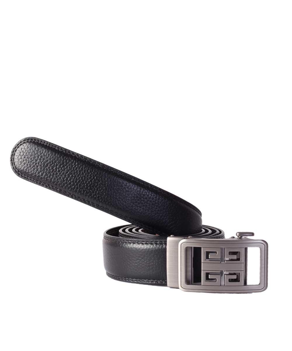 Givenchy Five Notch Silver Head Leather Belt - Obeezi.com