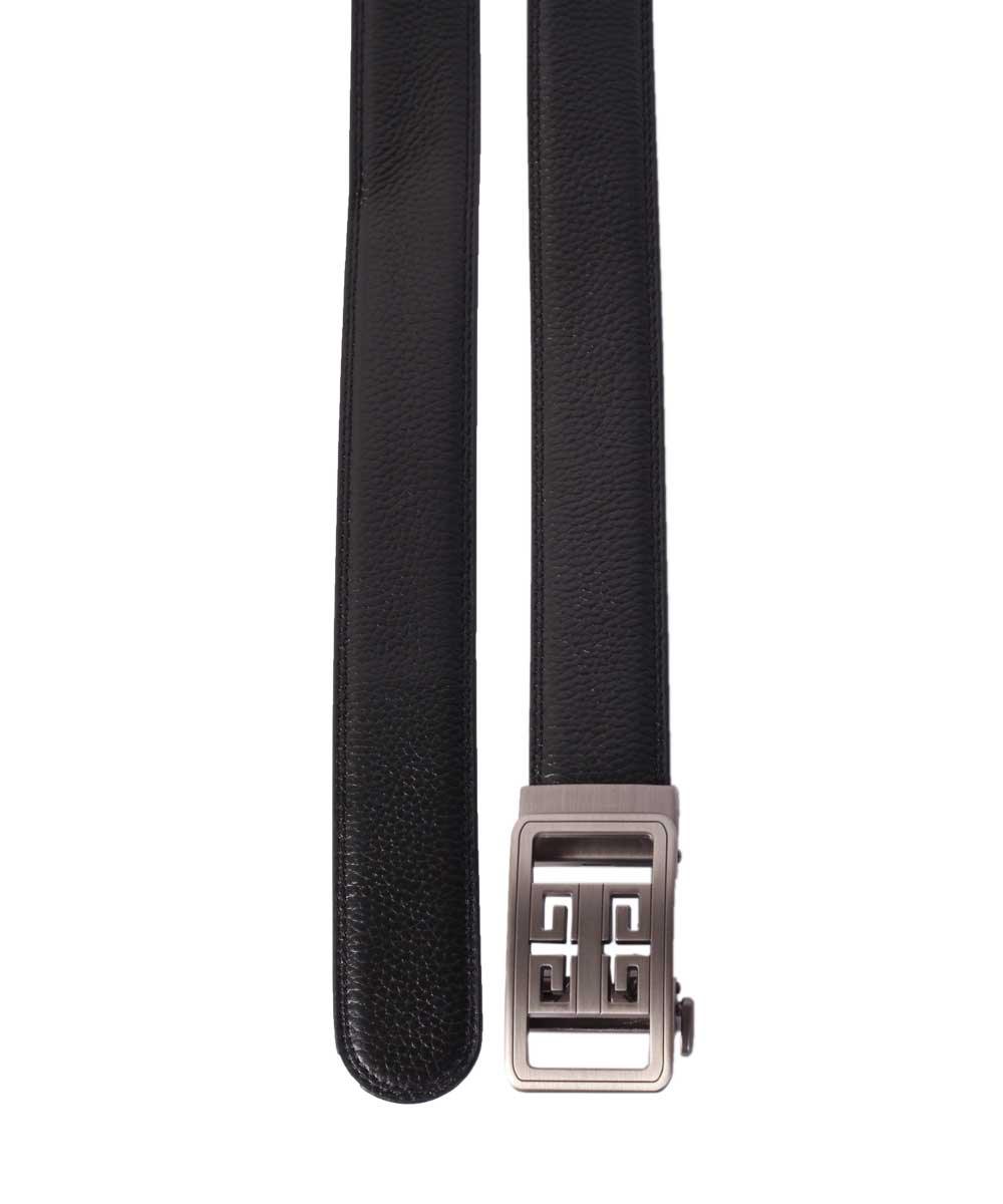 Givenchy Five Notch Silver Head Leather Belt - Obeezi.com