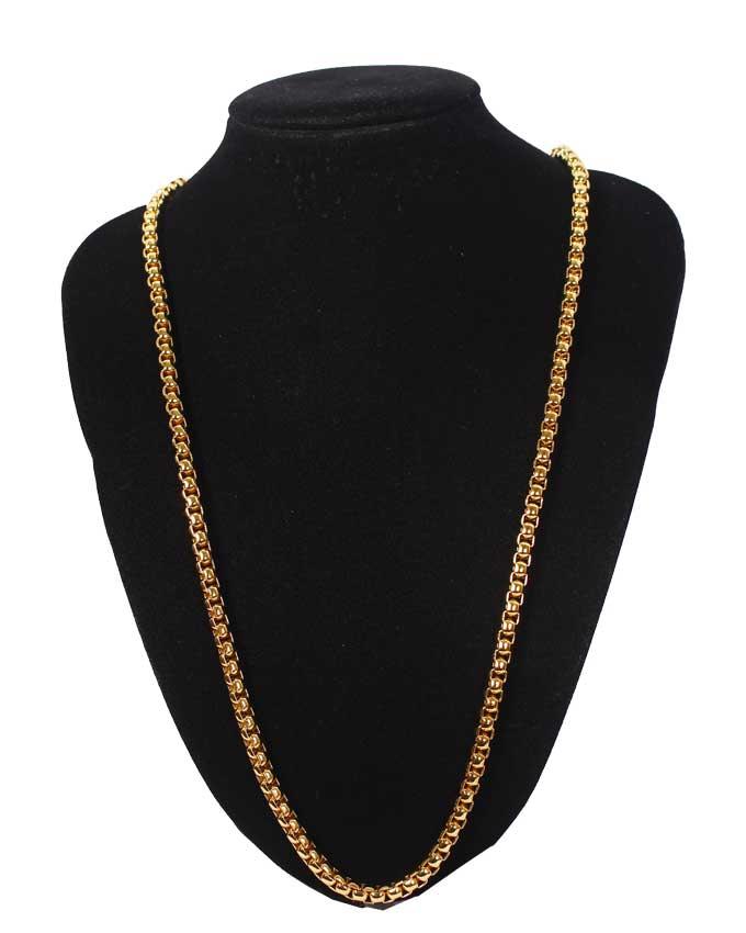 Gold Pattern Necklace - Obeezi.com