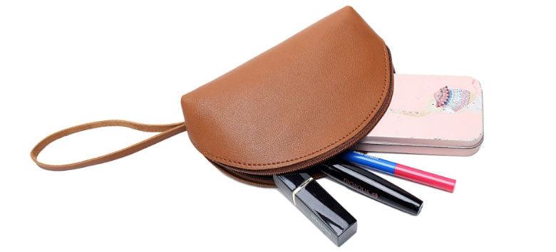 Golden metalic Design 3 in 1 woman Apricot Handbags - Obeezi.com