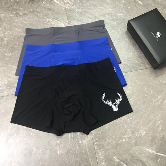 Got 3 In 1 Comfortable Body-Suited Blue, Grey And Black Men's Boxers - Obeezi.com