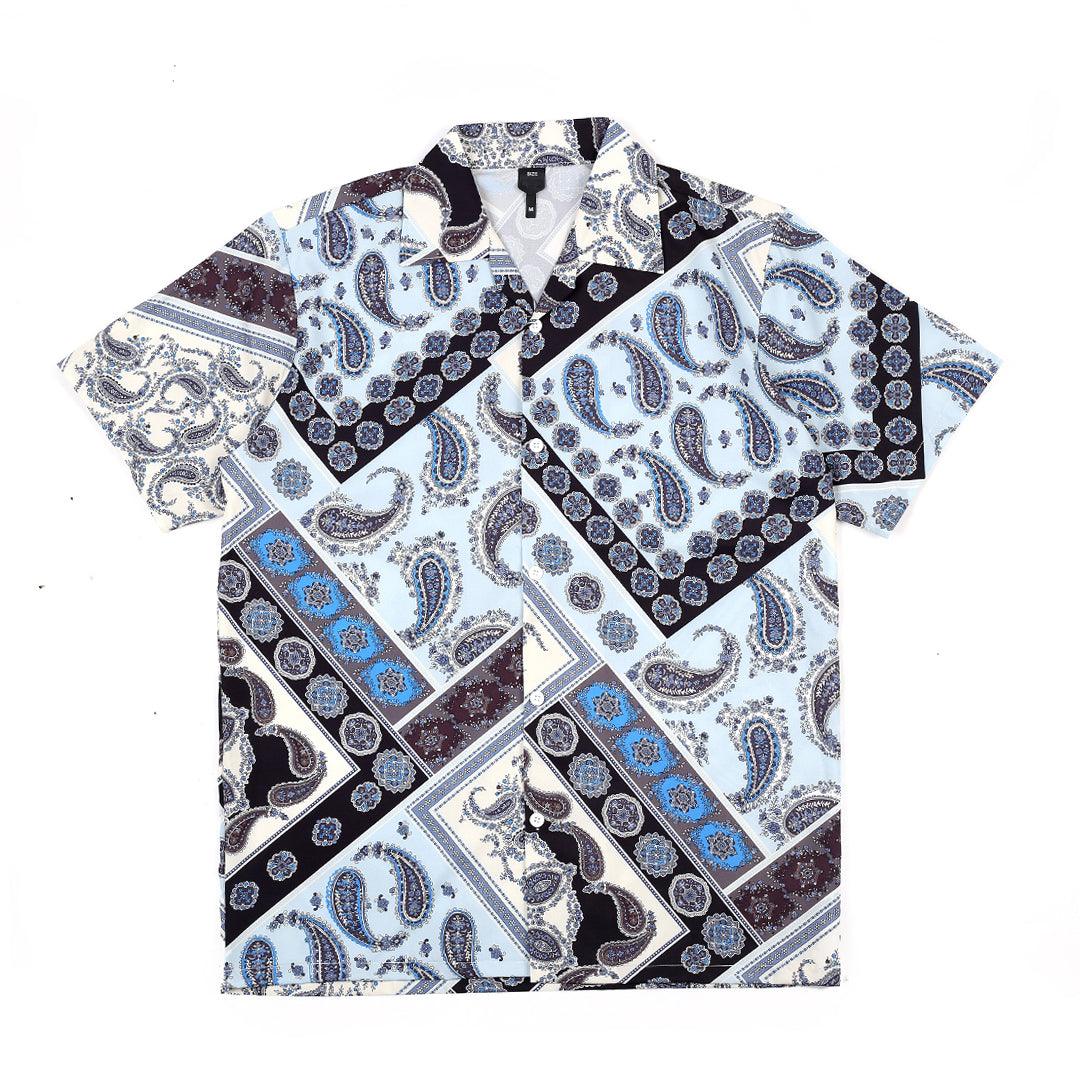 Graphic Designed Multi- Coloured Aloha Shirt - Obeezi.com