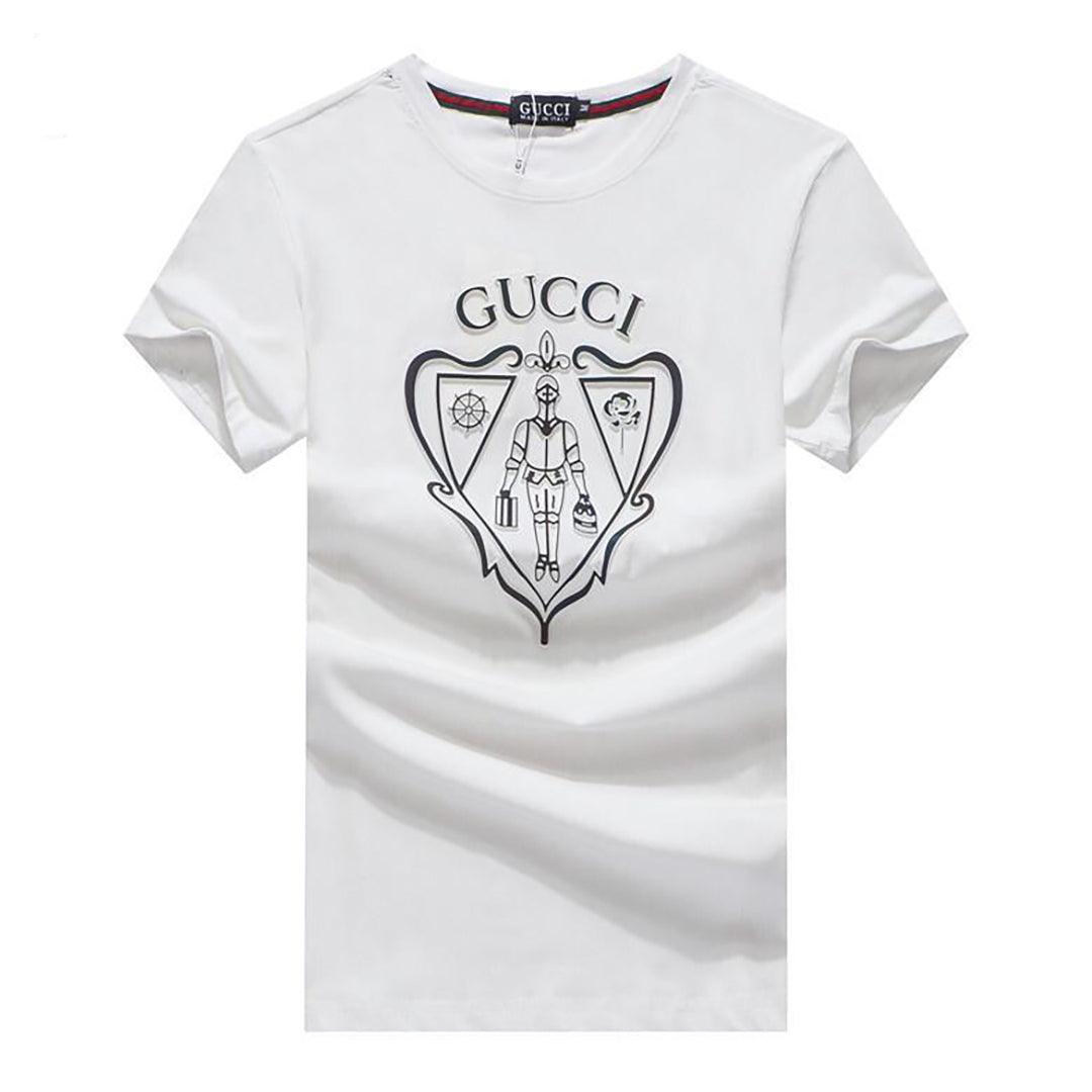 Guc T-Shirt With exquisite Logo Design-White - Obeezi.com